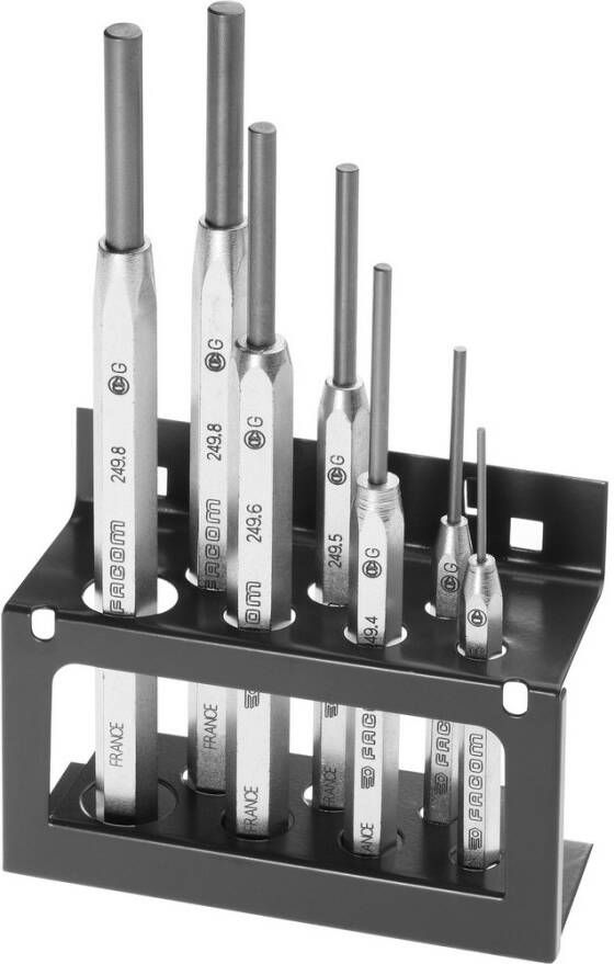 Facom 7 doorslagen. 249 -std metal 249.JS7
