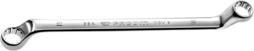 Facom dubbelgebogen 12-kant ringsleutel 21x23 mm