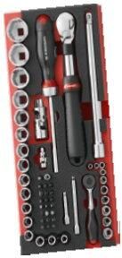 Facom foam module 1 4" 1 2" ratel & doppen ogv grip & schroeven MODM.RSGRP