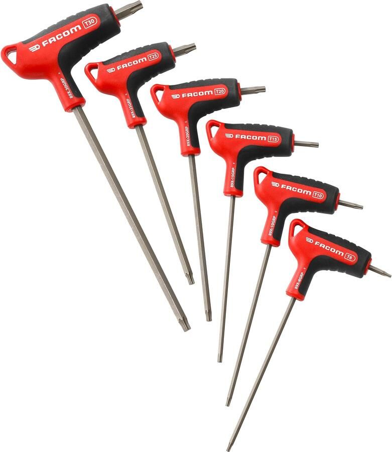 Facom set sleutels ogvgrip torx t-handgreep torx 6-delig 89XGRP.J6PB