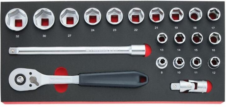 Facom start module foam doppen 1 4" 21-delig MODM.SL151-21