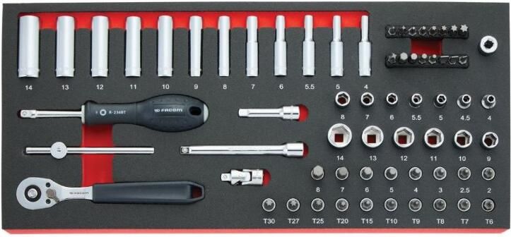Facom start module foam doppen 1 4" 66-delig MODM.RL151-66