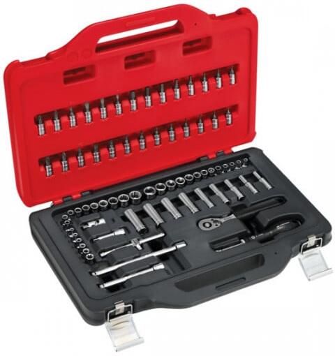 Facom start set in koffer met ratel doppen 1 4" twin box 72-delig RL.151-EP72PB