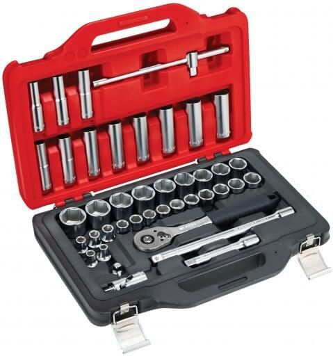 Facom start set in koffer met ratel & doppen 1 2" twin box 41-delig SL.151-EP41PB