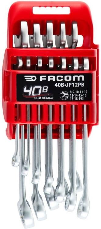 Facom start set ringsteeksleutels 40b houder 12-delig 40B.JP12PB