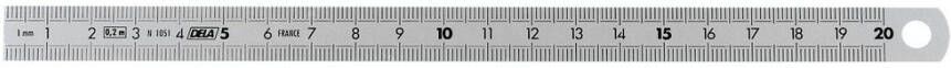 Facom flexibele rvs-linialen dubbelzijdig 150 mm DELA.1051.150