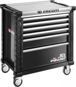 Facom Jet Gereedschapswagen 6 Laden M4 Met Powerlade Zwart JET.6NM4APOWER