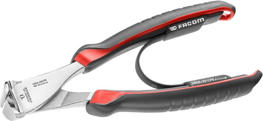 Facom kopkniptang &apos;pianodraad&apos; bekleed 20cm 190A.20CPE