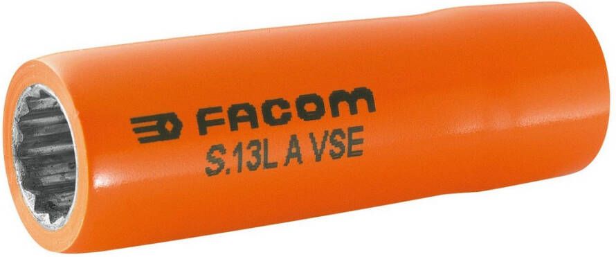 Facom lange doppen 1 2&apos; geïsoleerd 13mm S.13LAVSE