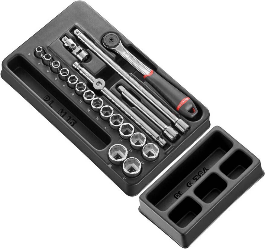 Facom Module 6-kant Metrische Doppen | 3 8" 20 Stuks J.161B MOD.J161-36PB