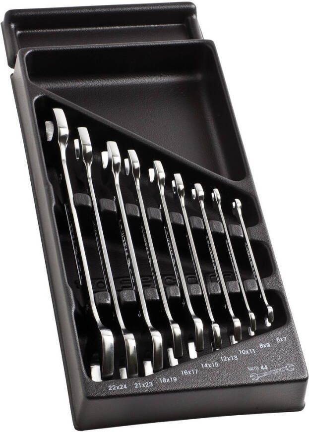 Facom module met 9 steeksleutels van 6 tot 24 mm MOD.44-1