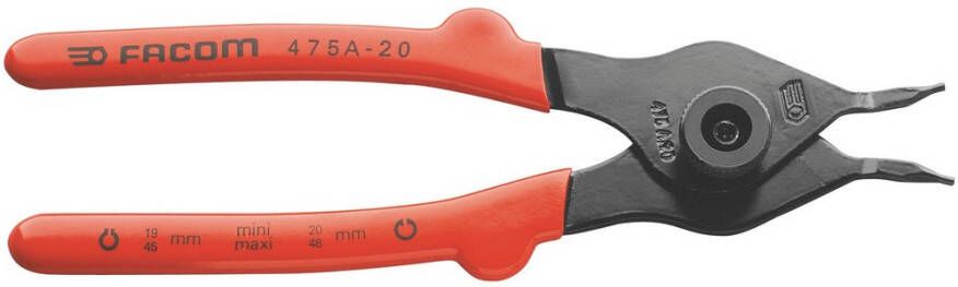 Facom omkeerbare borgveertangen binnen- en buitenborgveren 15cm 475A.15