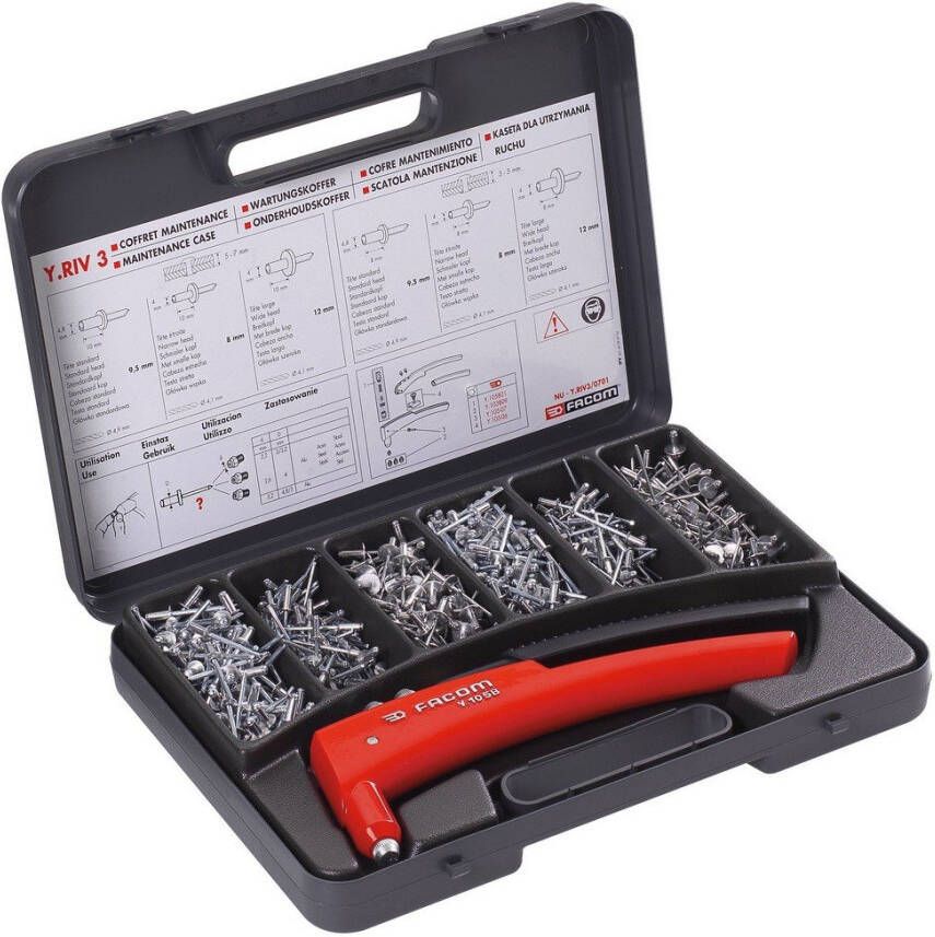 Facom onderhoudskoffer met aluminium klinknagels Y.RIV3