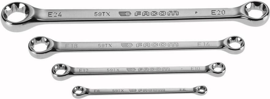 Facom set ringsleutels met torx-ring 59TX.J4