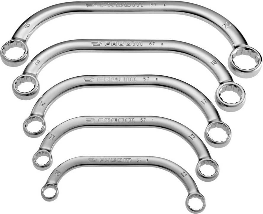 Facom set startersleutels 12-kant metrische maten 57.JE5