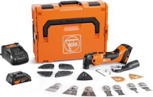 Fein AMM 500 Plus Top 2.0 Ah AS | Accu Multimaster | 18V | 2 accu&apos;s 2.0Ah en snellader | In koffer | Incl. 31 accessoires