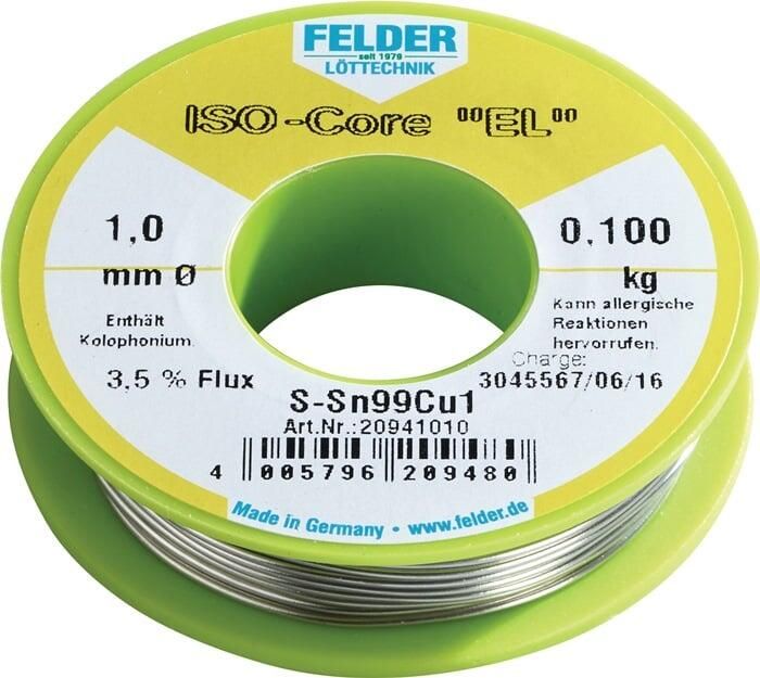 Felder Soldeerdraad | 1 5 mm | 100 g | S-Sn99Cu1 | 1 stuk 20941510