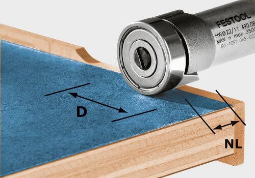 Festool Accessoires HW KLS D22 8-OFK Kantenfrees HW | 490565