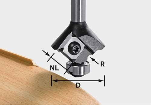 Festool Accessoires Keermes-afrondfrees HW S8 HW R3 D28 KL12 7OFK 499808