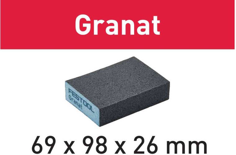 Festool Accessoires Schuurblok Granat | 69x98x26 | 120 GR 6 201082
