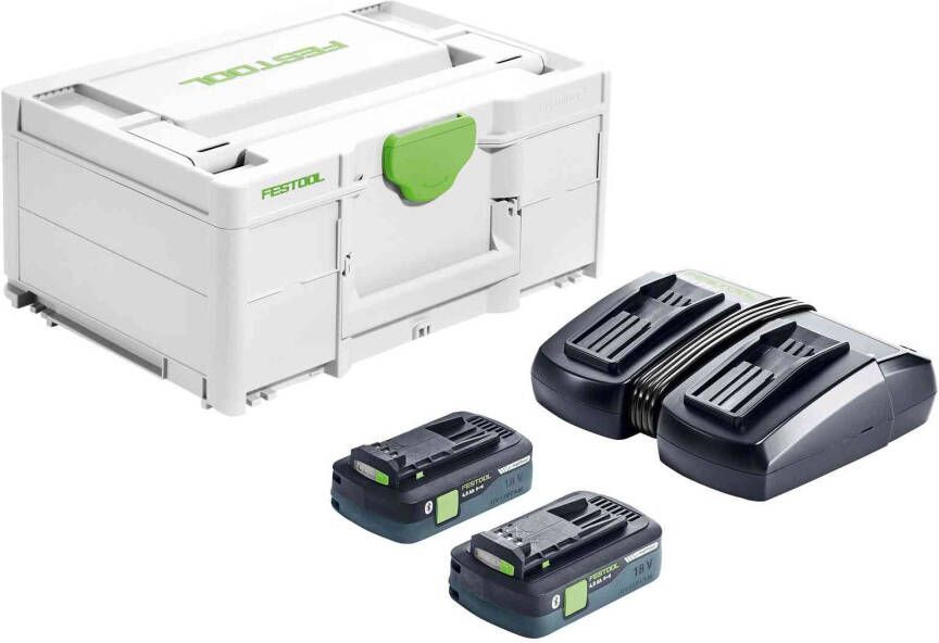Festool Accessoires SYS 18V 2x4 0 TCL 6 DUO Energie-set 577109