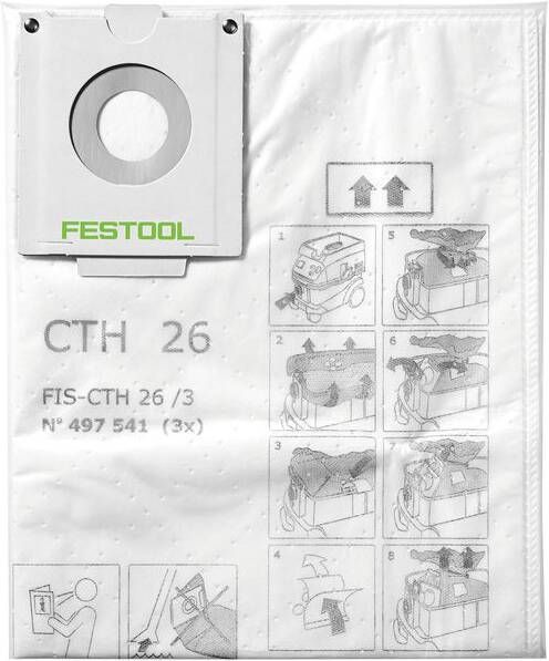 Festool Accessoires Veiligheid filterstofzak FIS-CTH 26 3 voor CTH 26 497541