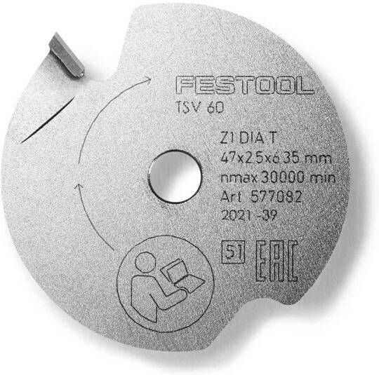 Festool Accessoires Voorritszaagblad DIA 47x2 5x6 35 T1 577082