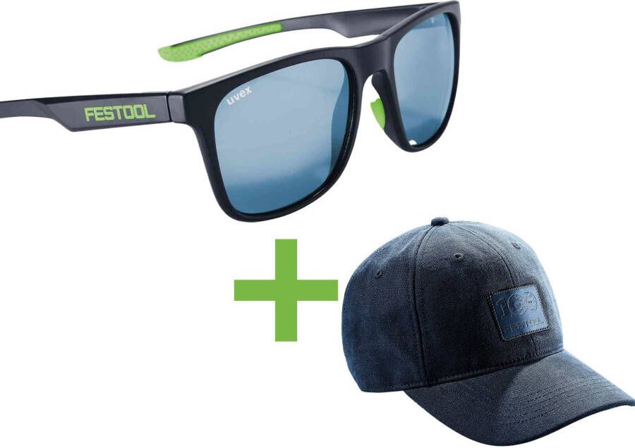 Festool Accessoires Zonnebril UVEX SUN-FT1 + GC-FT4 100 jaar cap | Jubileumeditie