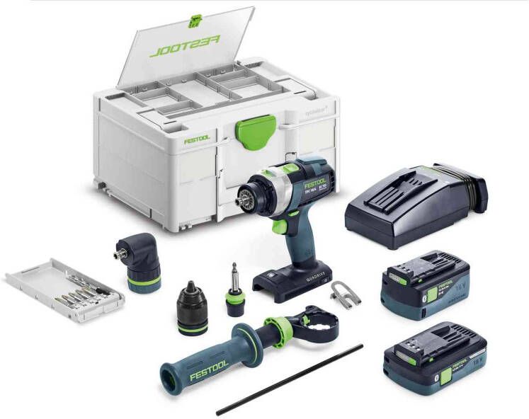 Festool Accu-klopboormachines TPC 18 4 5 0 4 0 I-Set QUADRIVE 577621