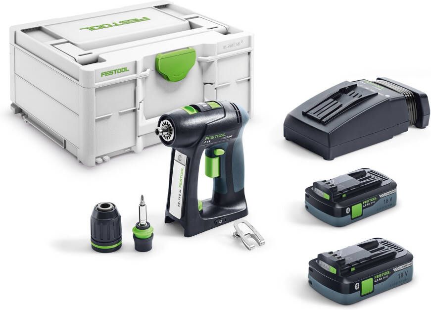 Festool C 18 HPC 4 0 I-Plus Accuschroefboormachine | 18v 4.0Ah Li-ion 576435