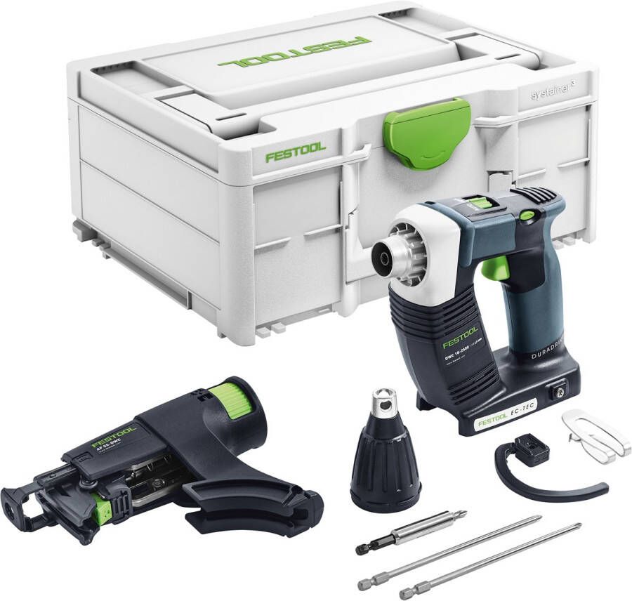 Festool DWC 18-2500 LI BASIC Accu-schroefautomaat DURADRIVE | zonder accu&apos;s en lader 576497