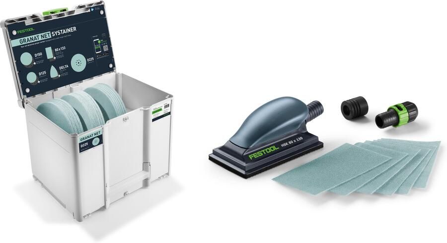 Festool Accessoires Schuurmateriaal-Systainer³ Granat Net D225 GR NET HSK-A SYS-P 579369