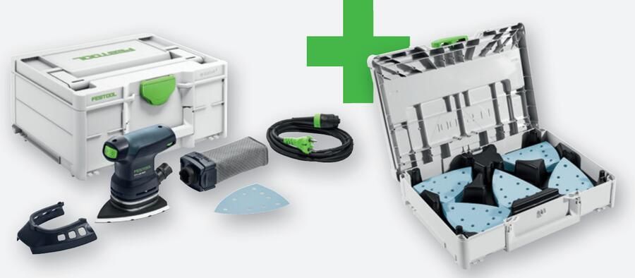 Festool DTS 400 REQ GR-SYS P Deltaschuurmachine | Met GRANAT schuurpapier gevulde Systainer 3 578208