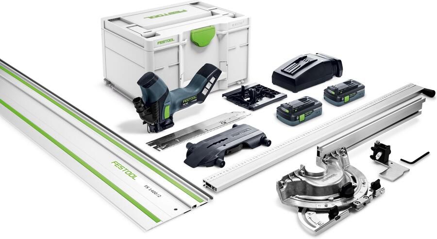 Festool ISC 240 HPC 4.0 EBI-Plus-XL-FS | Accu isolatiezaag 18V 240mm + geleiderail in Systainer (2x 4.0Ah accu + lader) 576572