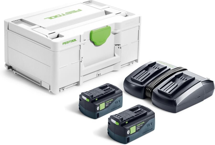 Festool SYS 18V 2x5.0 TCL 6 DUO | Energie-set 18V in Systainer (2x 5.0Ah accu + TCL 6 DUO lader) 577707