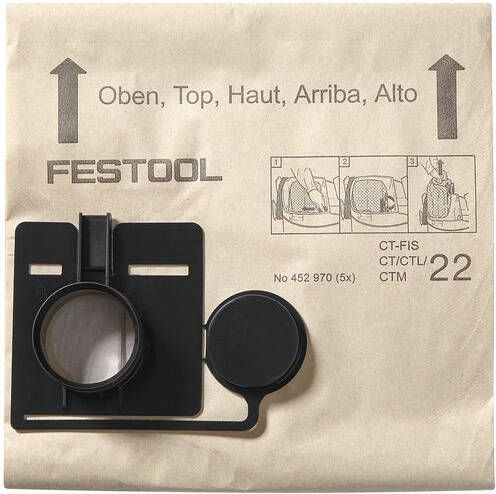 Festool Accessoires FILTERZAKKEN CTL 22 (5x) | 452970
