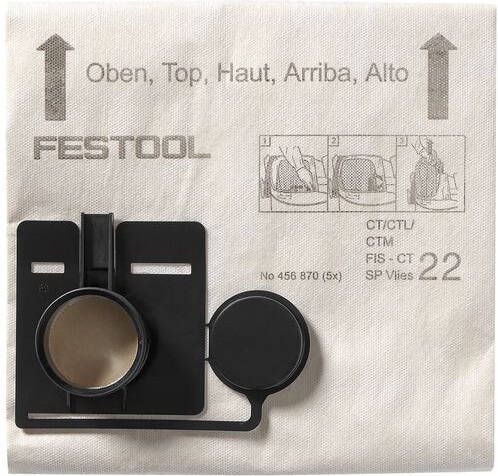 Festool Accessoires Filzerzakken FIS-CT SP VLIES (5x) | 456874