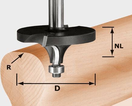 Festool Accessoires HW R16 D64 26 S12 Afrondfrees | 492710