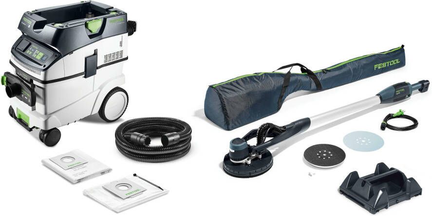 Festool PLANEX LHS-E 225 CTL 36-Set Langnek-schuurmachine- en stofzuigerset | Complete set voor schuren 578417