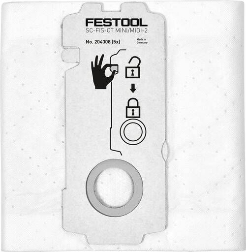 Festool SELFCLEAN filterzak SC-FIS-CT MINI MIDI-2 5 CT15 204308