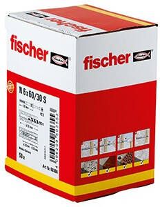 Fischer N 6X60 30 S NAGELPLUG 50 St