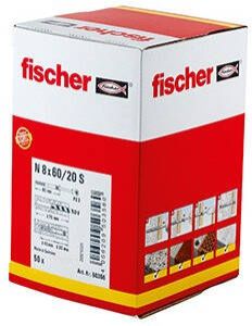 Fischer N 8X60 20 S NAGELPLUG (50) 50 St 50356
