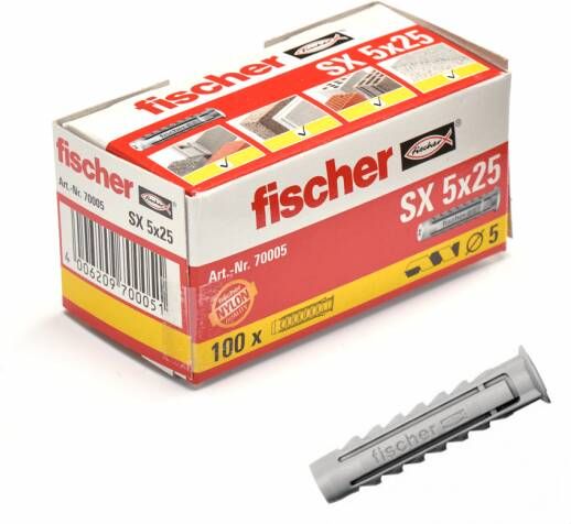 Fischer PLUG SX 5X25 100 St 70005