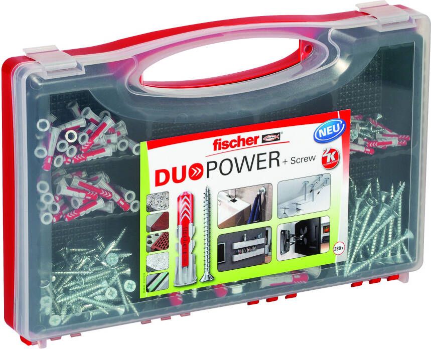 Fischer Red-Box DuoPower pluggen met schroef 536091 1 stuk(s)