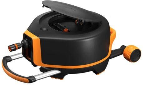 Fiskars Automatische Slanghaspel XL met Wielen | incl. 20 m Tuinslang 1067548