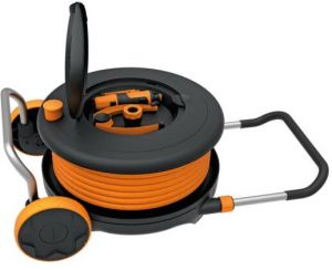 Fiskars Slanghaspel M | Met wielen | Incl. 20 m tuinslang 1023643