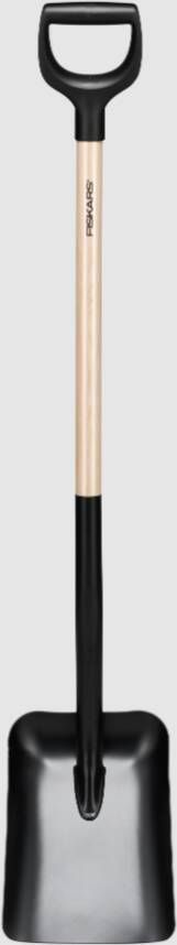 Fiskars Solid Schep met Houten Steel en D-Handgreep FSC 1066723