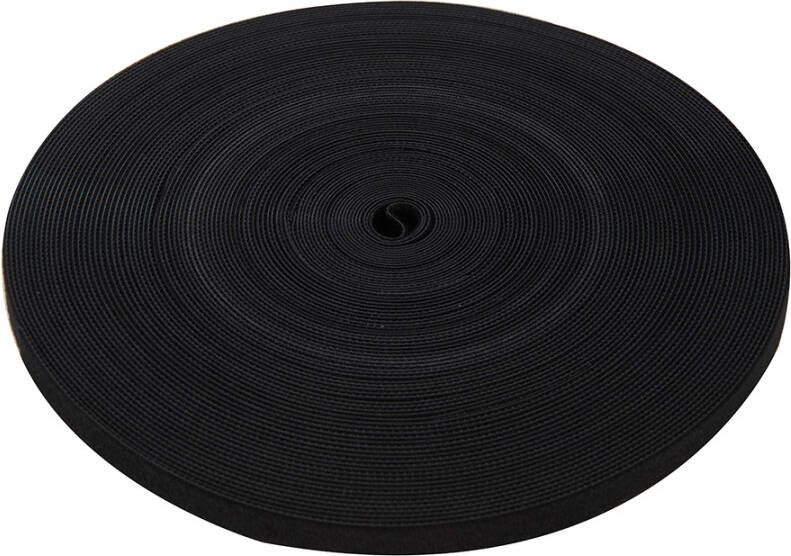 Fixman Zwarte klittenband band | 13 mm x 25 m 666014