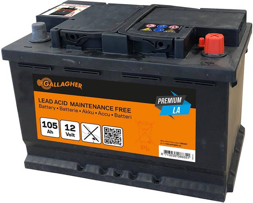 Gallagher Accu 12V 105Ah Premium LA 353x175x190 086351