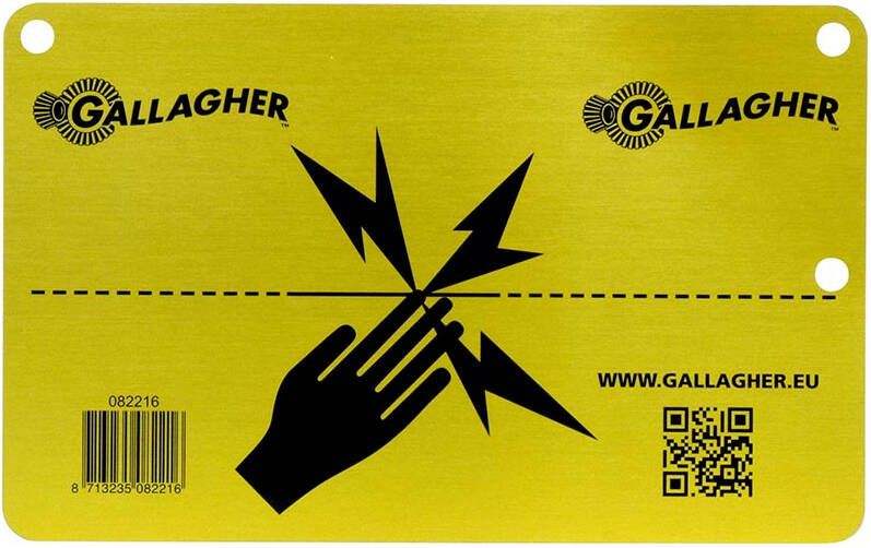 Gallagher Aluminium EU Waarschuwingsbordje (1) 082216